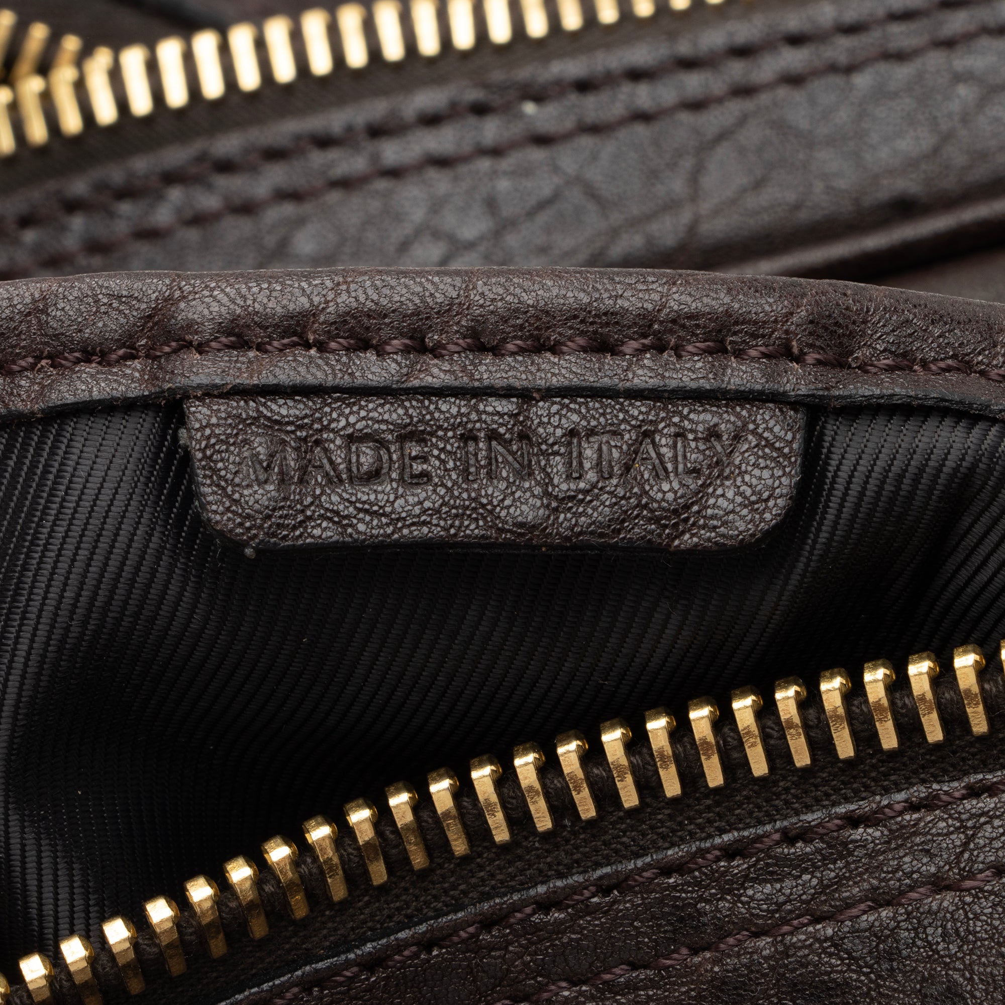 Burberry Leather Ashbury Double Zip Large Bowling Bag (SHF-23880)