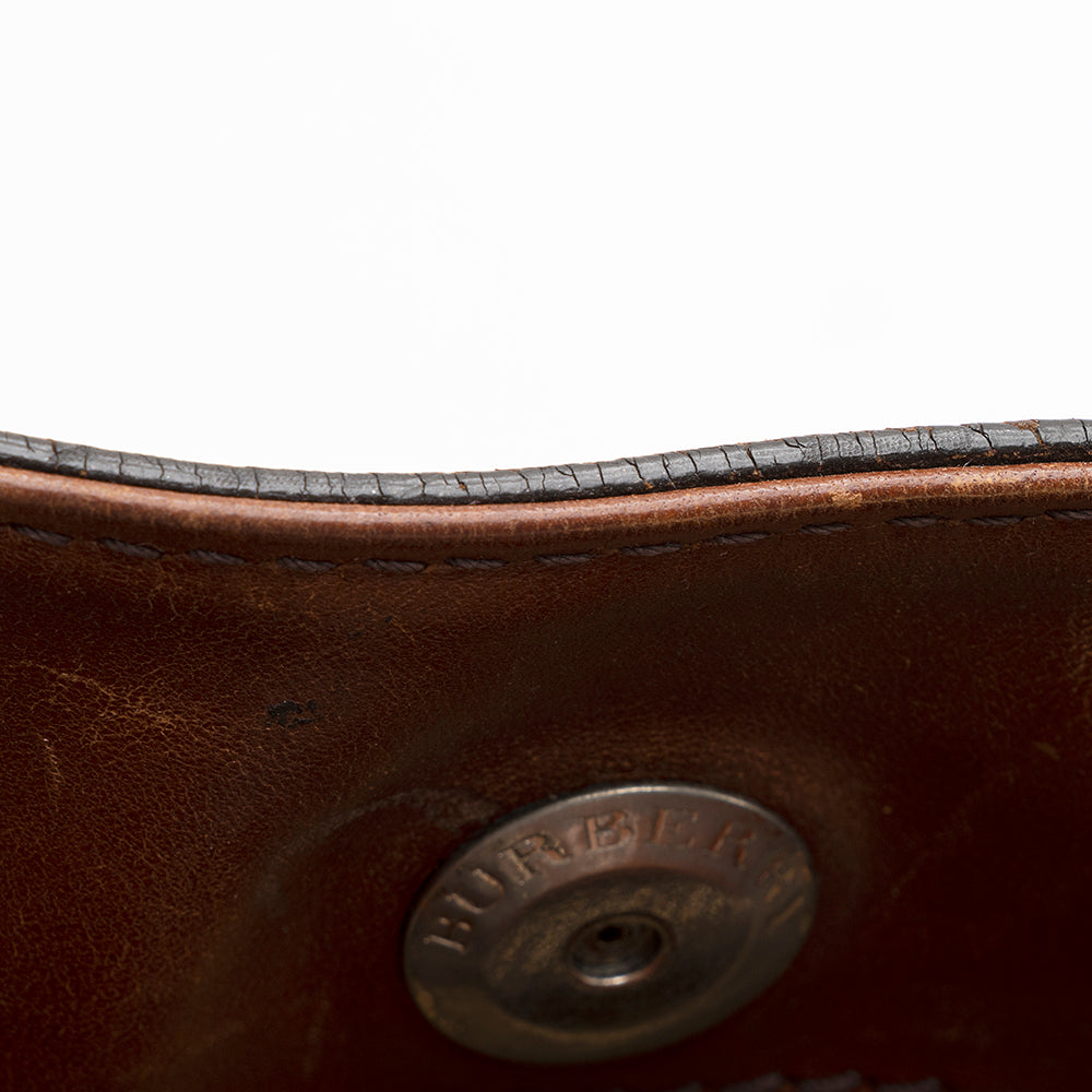 Burberry Leather Convertible Satchel (SHF-17987)