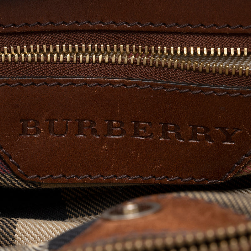 Burberry Leather Convertible Satchel (SHF-17987)