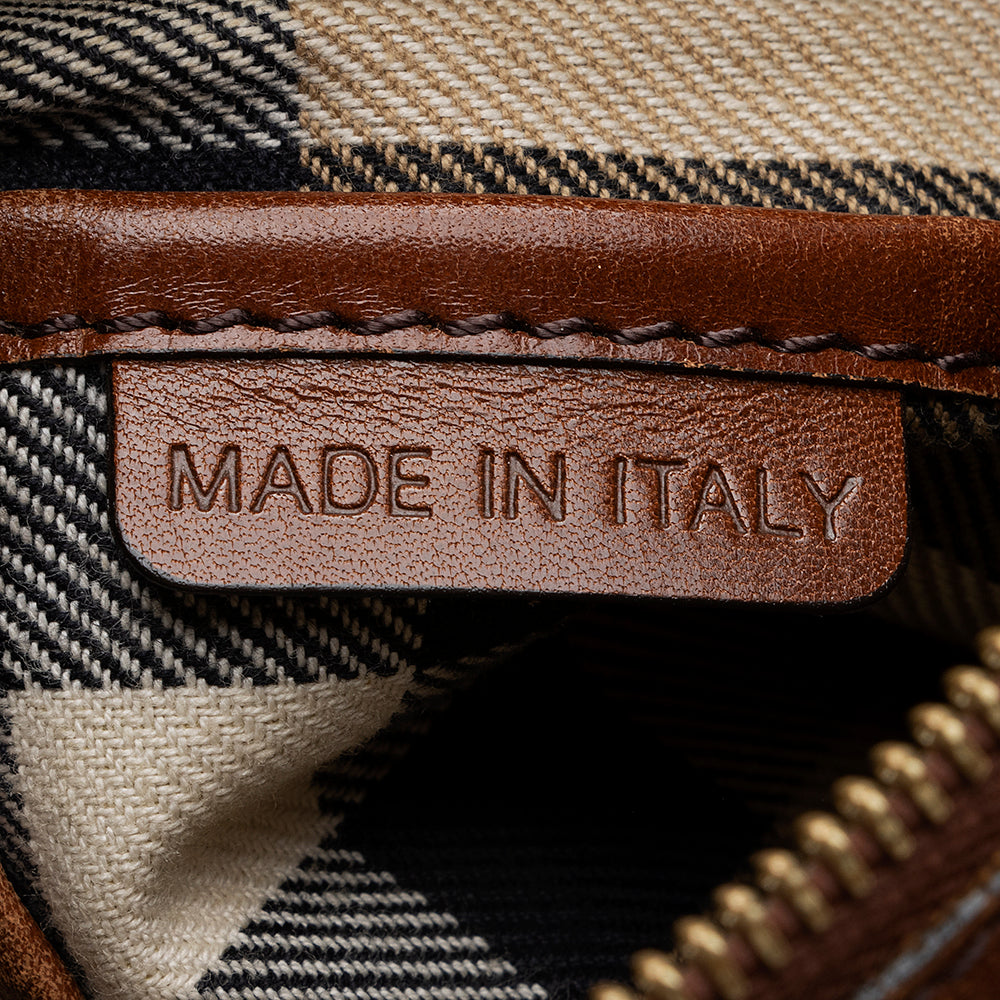 Burberry Leather Convertible Satchel (SHF-17987)