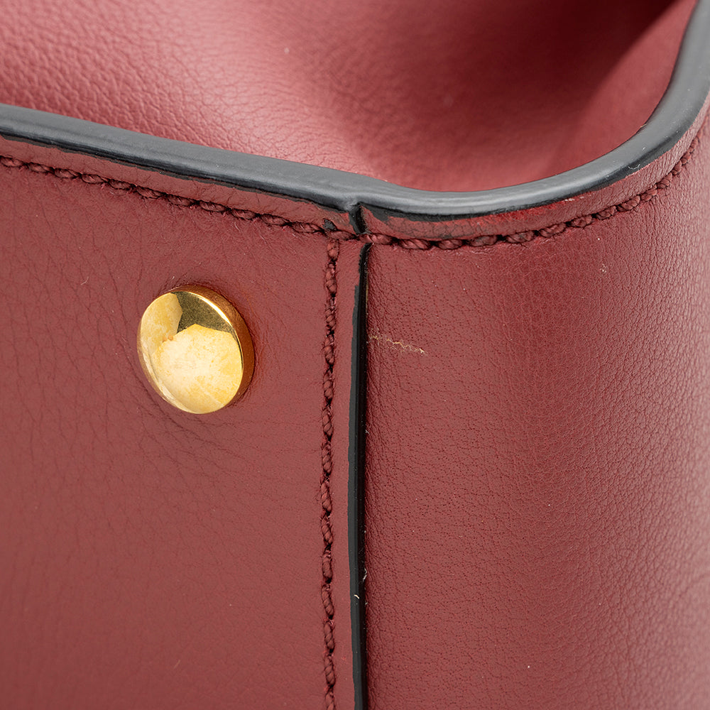 Burberry Leather Crest Grommet Detail Tote (SHF-20382)