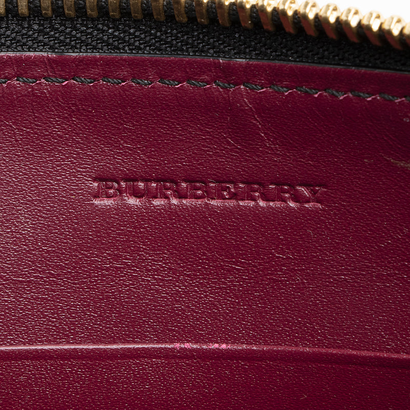 Burberry Leather Embossed Check Peyton Crossbody Bag (SHF-19230)