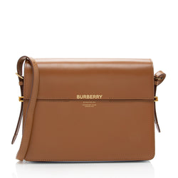Burberry Leather Grace Large Flap Shoulder Bag (SHF-18273)