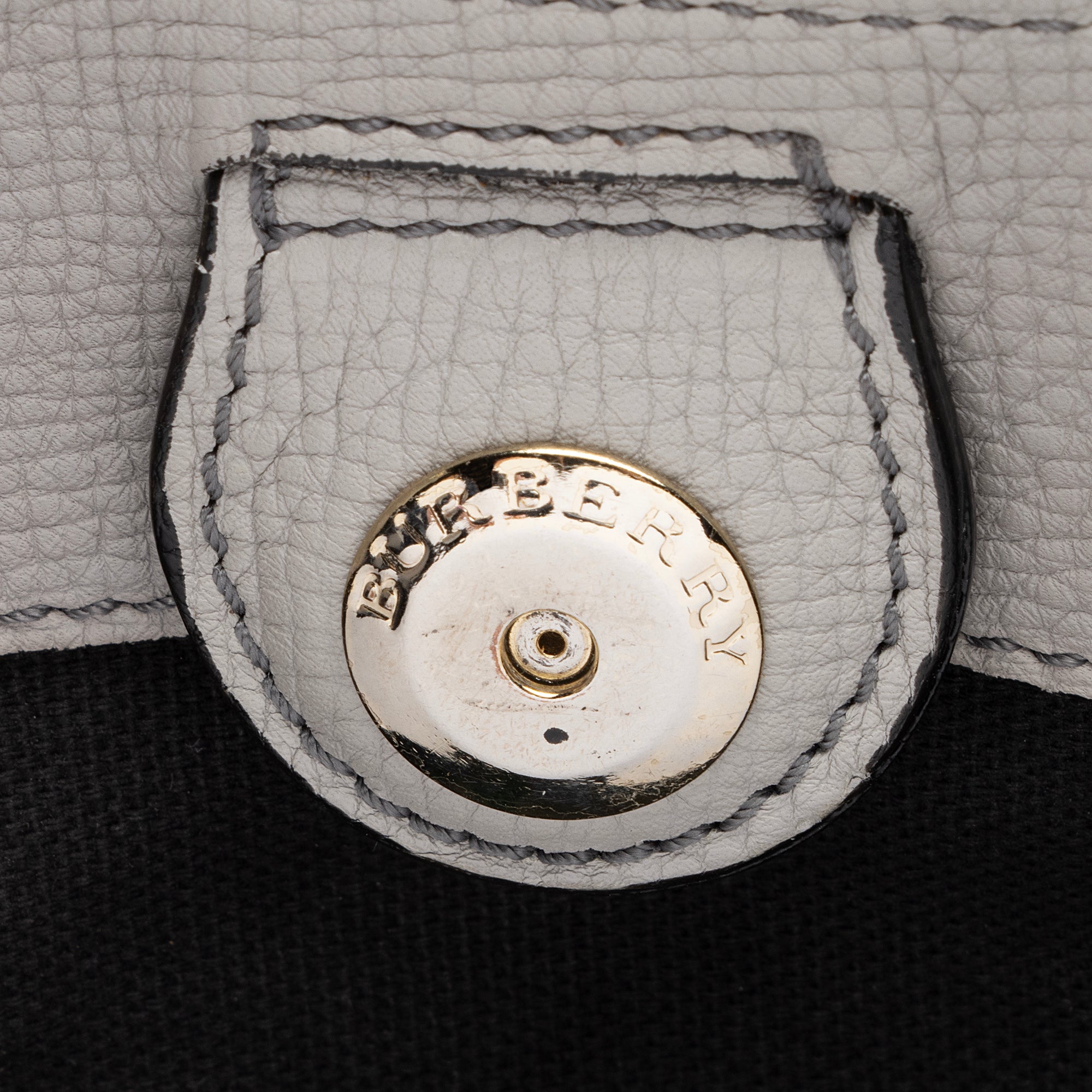 Burberry Leather House Check Derby Canterbury Small Tote (SHF-22598)