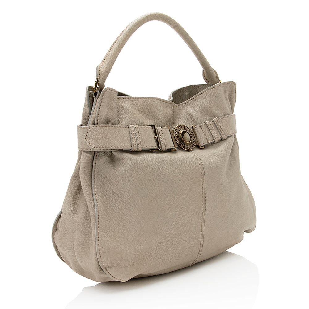 Burberry Leather Lambeth Hobo - FINAL SALE (SHF-20433)