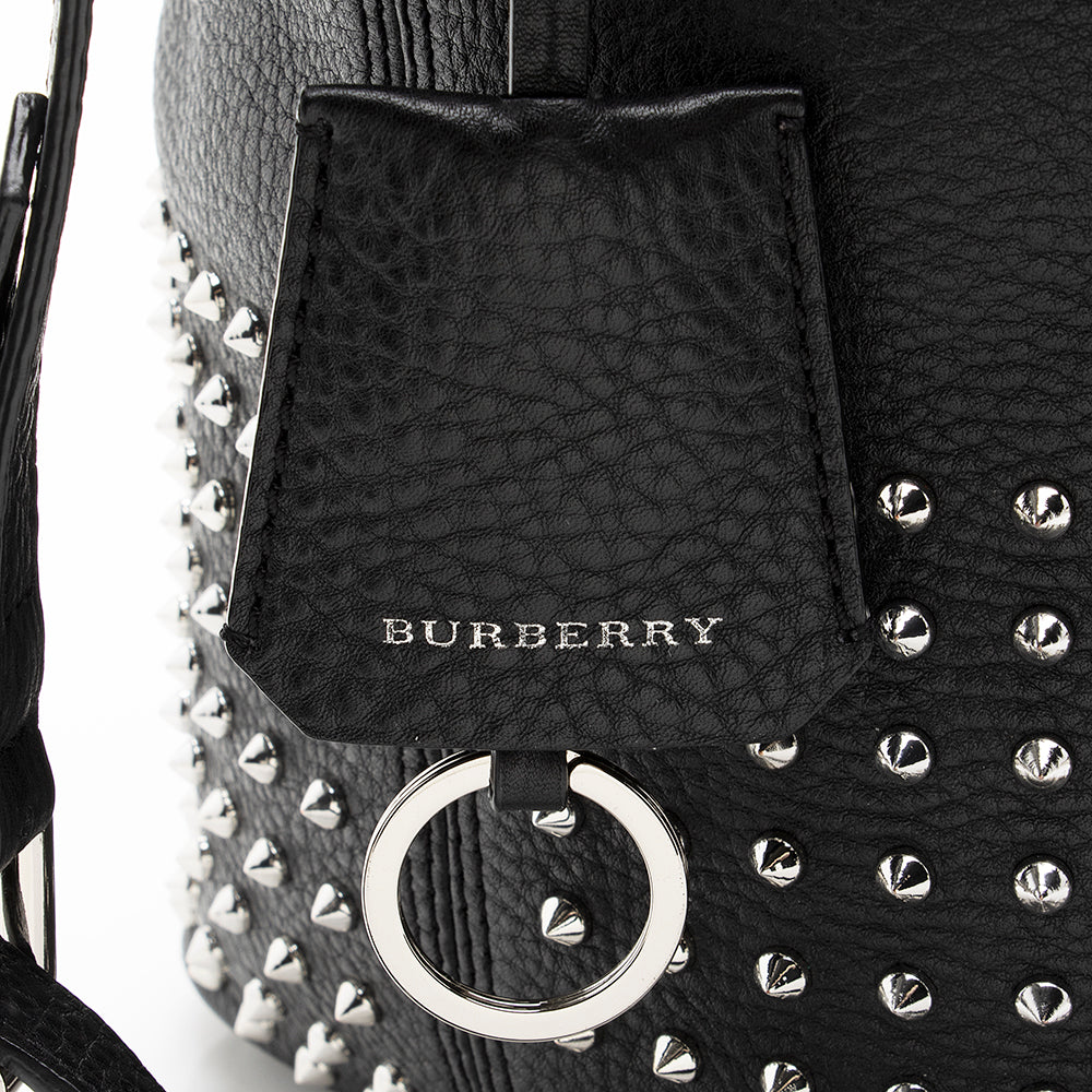 Burberry Leather Studded Susanna Bucket Bag (SHF-20065)