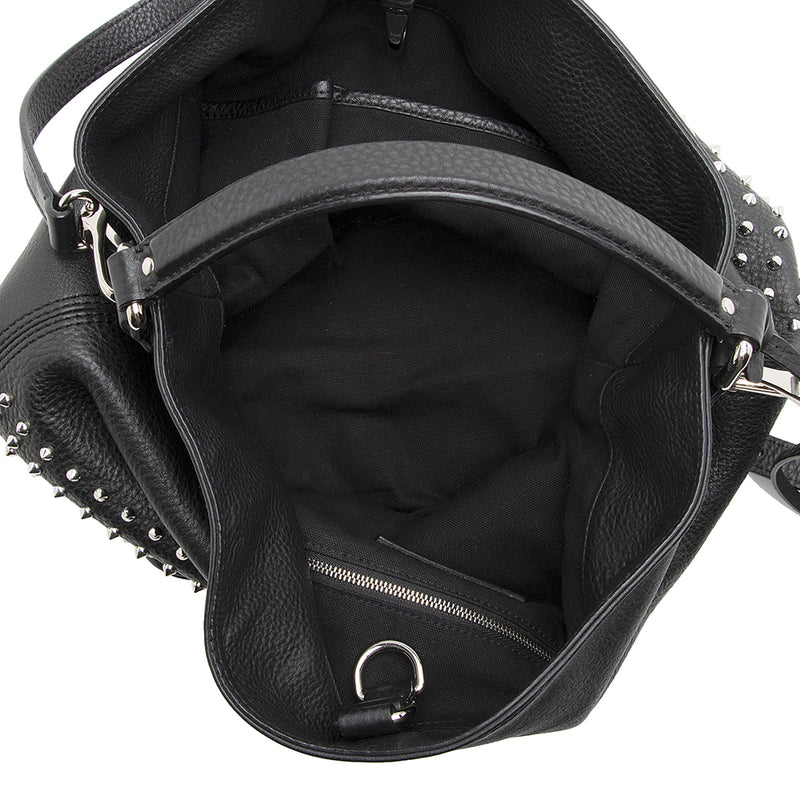 Burberry Leather Studded Susanna Bucket Bag (SHF-20065)