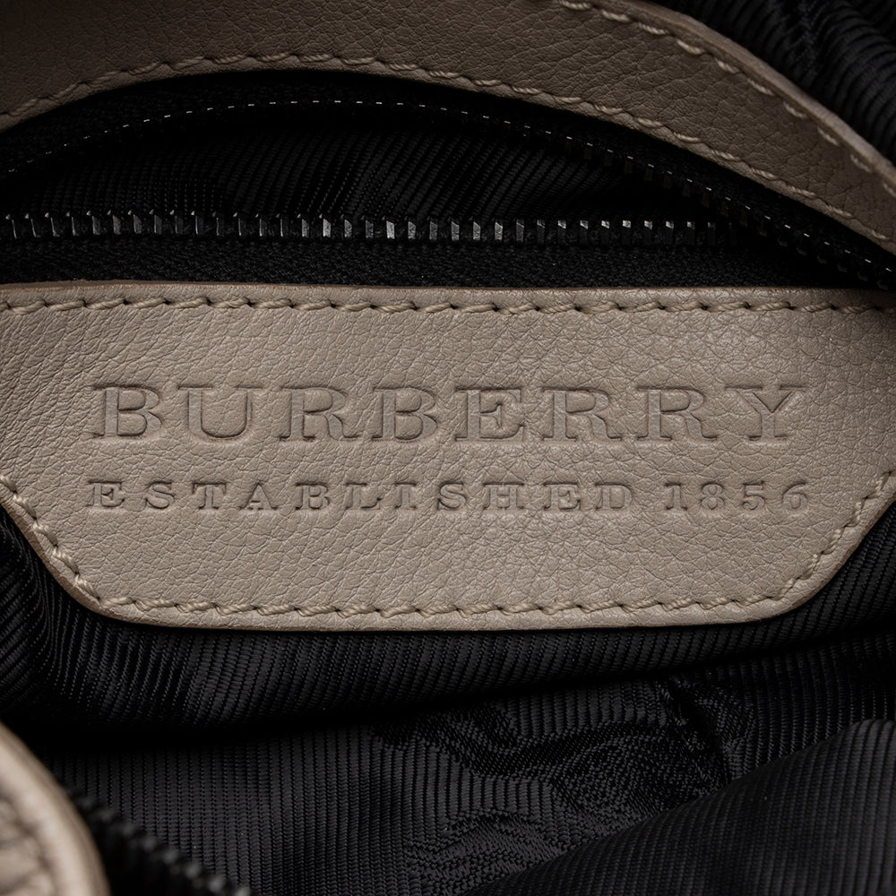Burberry Leather Warrior Hobo (SHF-16558)