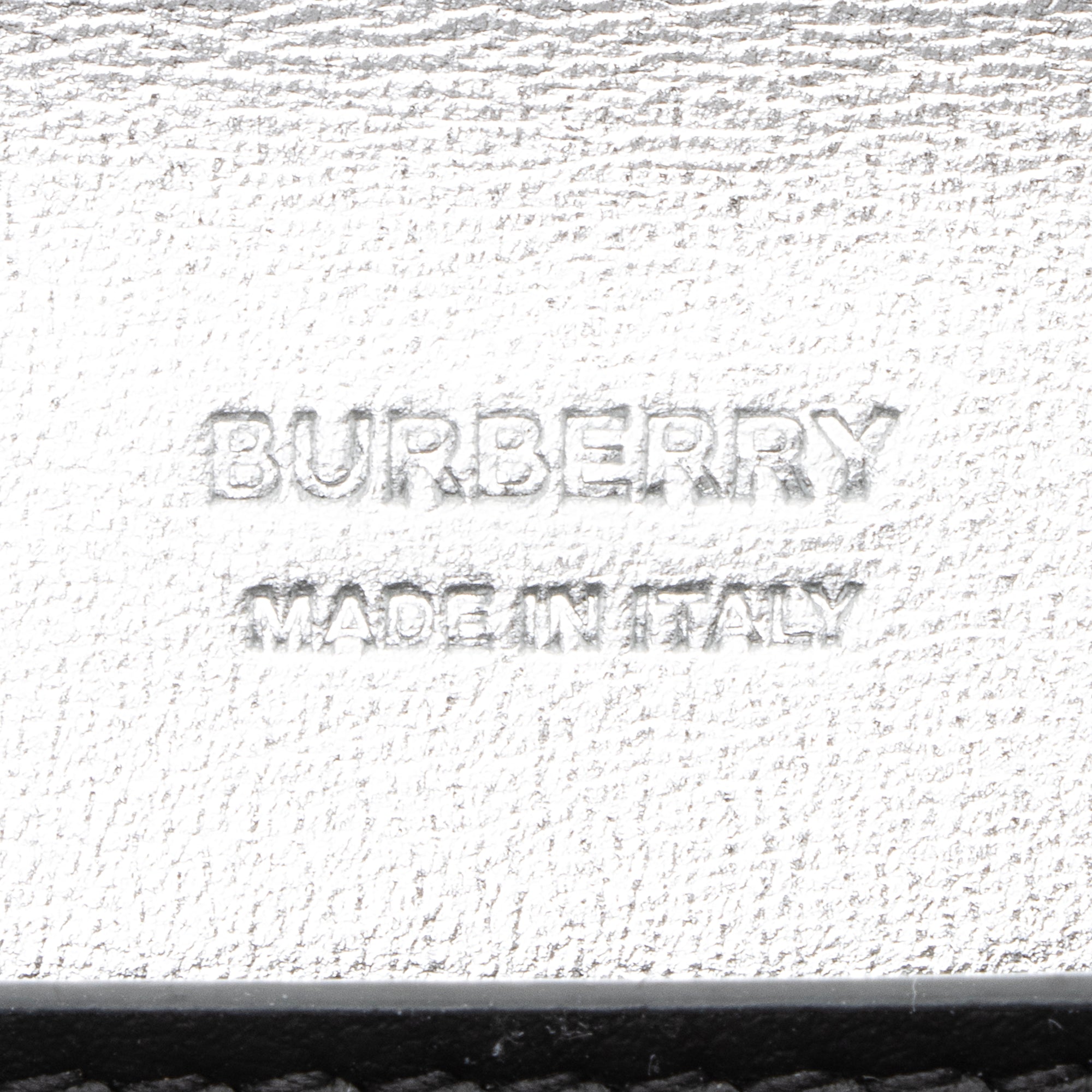 Burberry Metallic Quilted Lambskin TB Lola Wallet on Chain (SHF-22393)