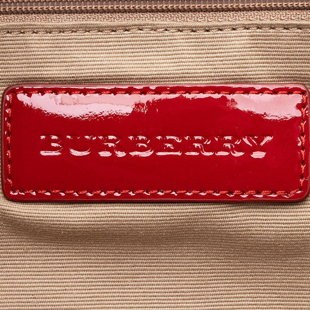 Burberry Nova Check Double Zip Tote (SHF-19266)