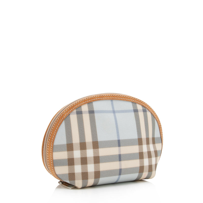 Burberry Check Round Cosmetic Bag (SHF-17607) – LuxeDH