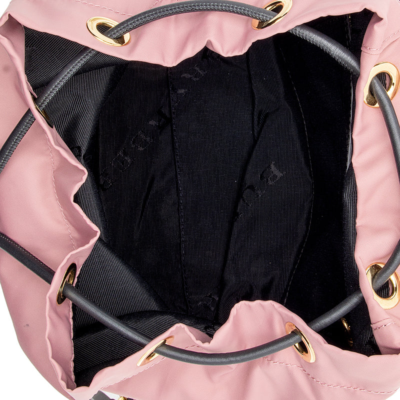 Burberry Nylon Leather Medium Rucksack Backpack (SHF-12368)