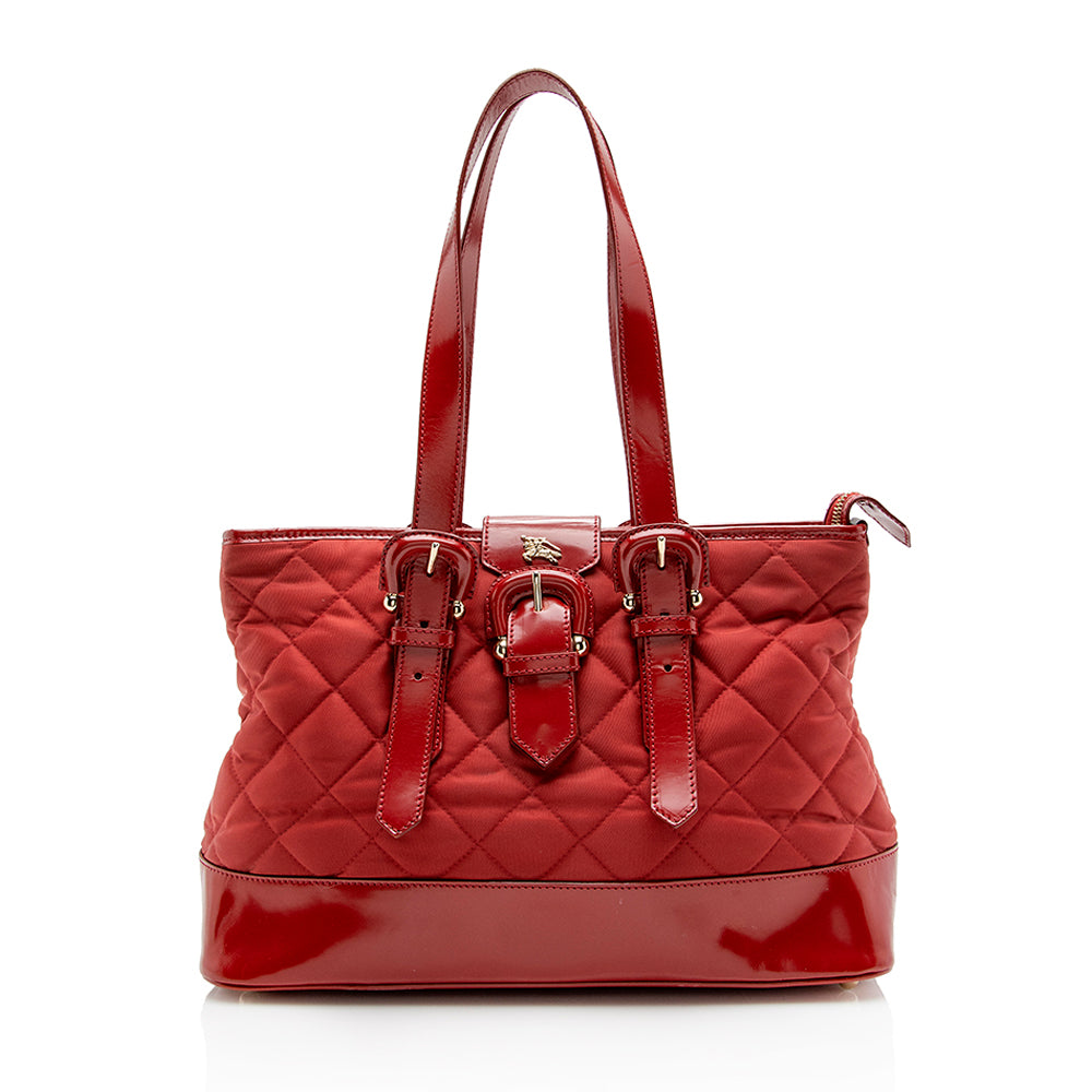 Burberry Nylon Quilted Tote (SHF-16328)