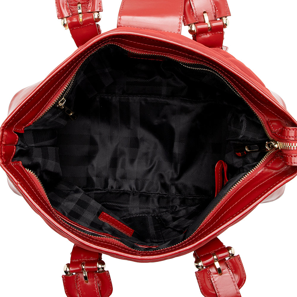 Burberry Nylon Quilted Tote (SHF-16328)