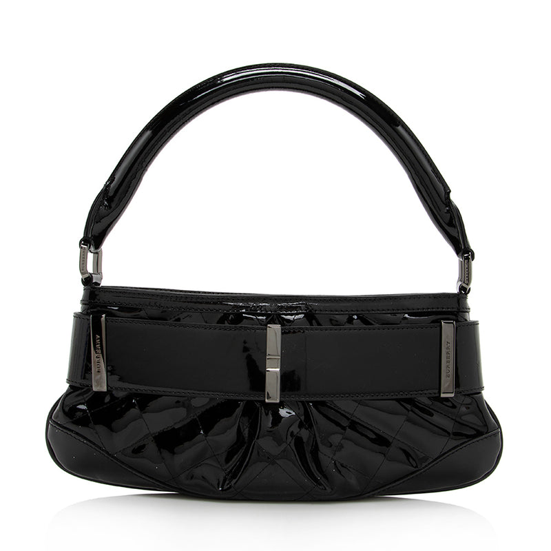 Burberry Patent Leather Buckle Small Shoulder Bag (SHF-15428)