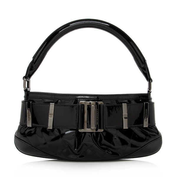 Burberry Patent Leather Buckle Small Shoulder Bag (SHF-15428)