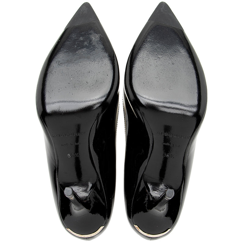 Burberry Patent Leather Pumps - Size 5.5 / 35.5 (SHF-19324)