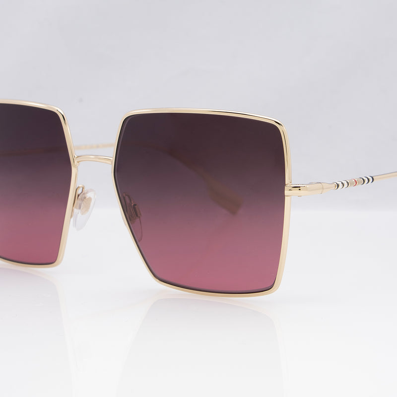 Burberry Polarized Daphne Rectangular Sunglasses (SHF-23230)