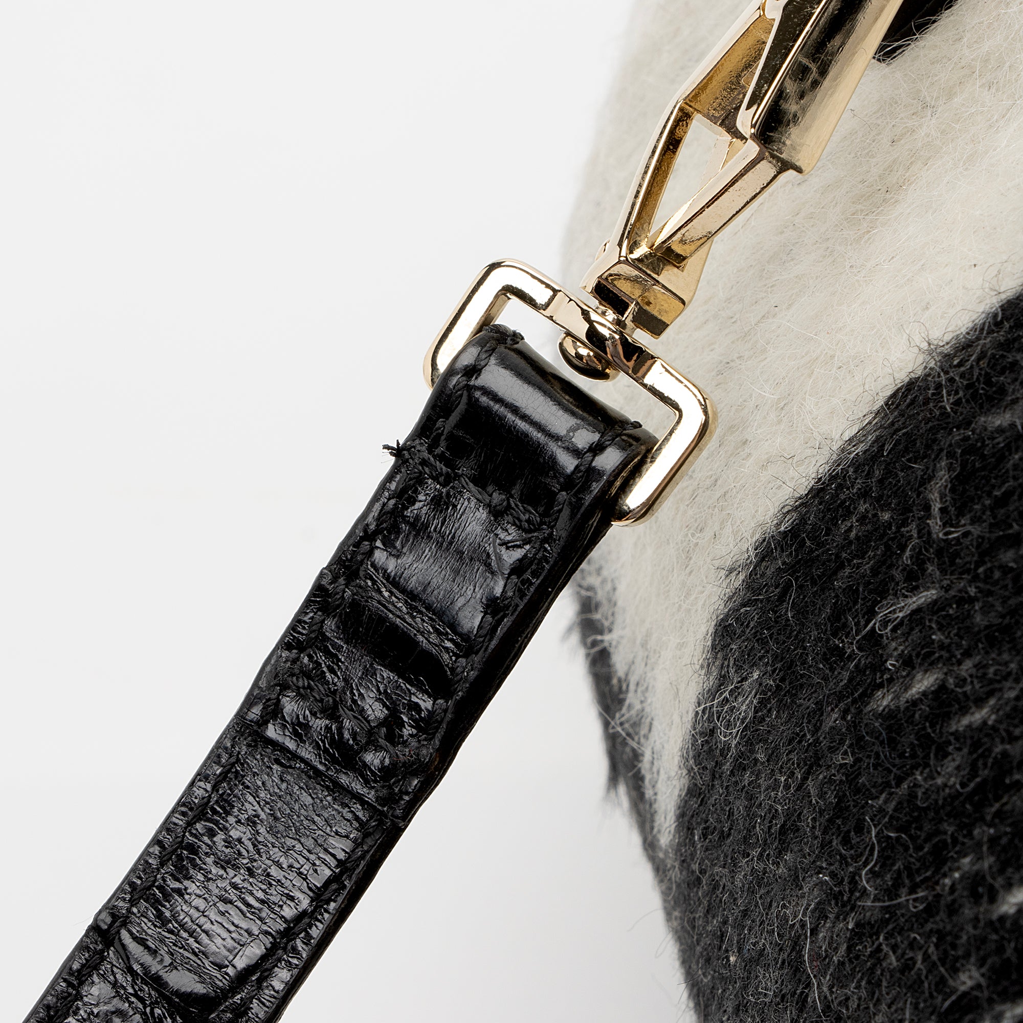 Burberry Prorsum Alpaca Alligator Suede Wilbur Crossbody Bag (SHF-2252