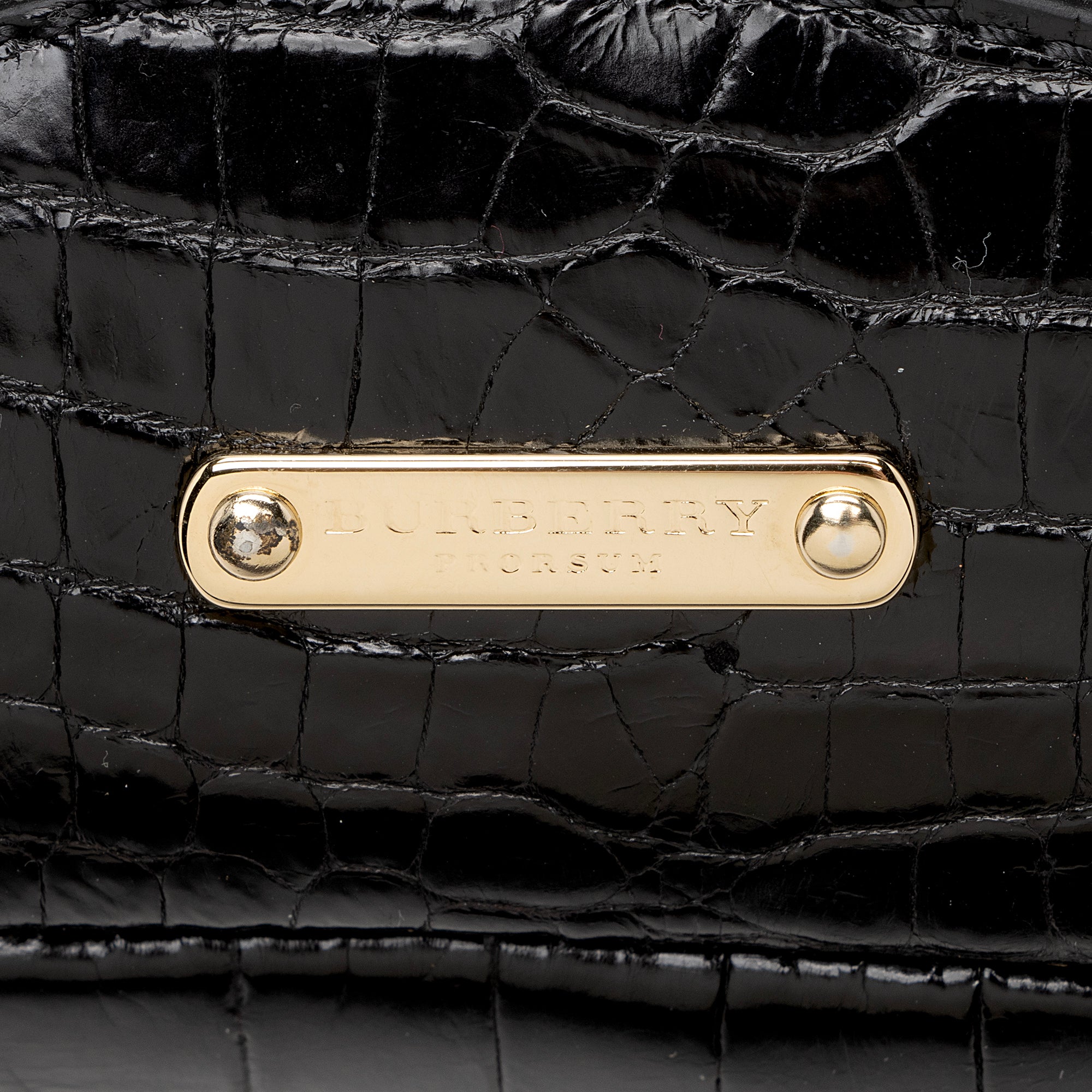 Burberry Prorsum Alpaca Alligator Suede Wilbur Crossbody Bag (SHF-2252