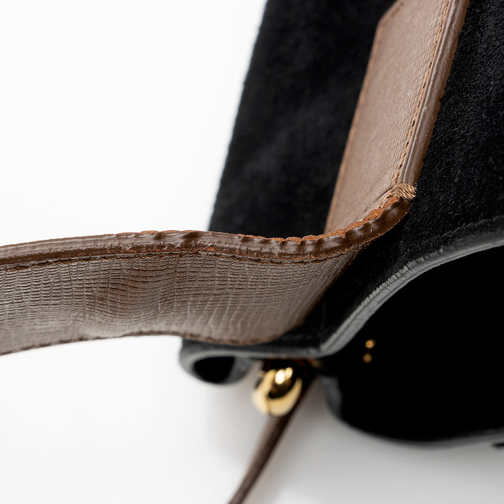 Burberry Prorsum Housecheck Buckle Crossbody Bag (SHF-14992)