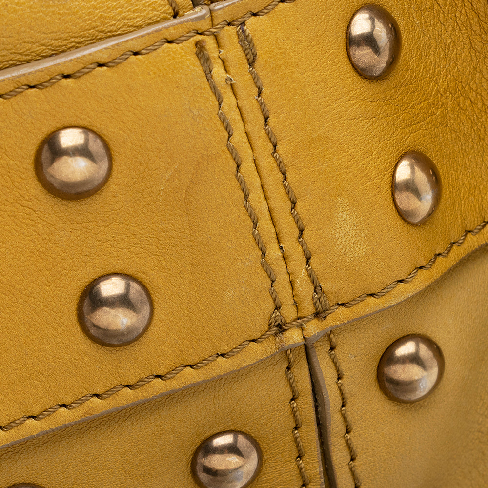 Burberry Prorsum Leather Studded Hobo (SHF-21913)