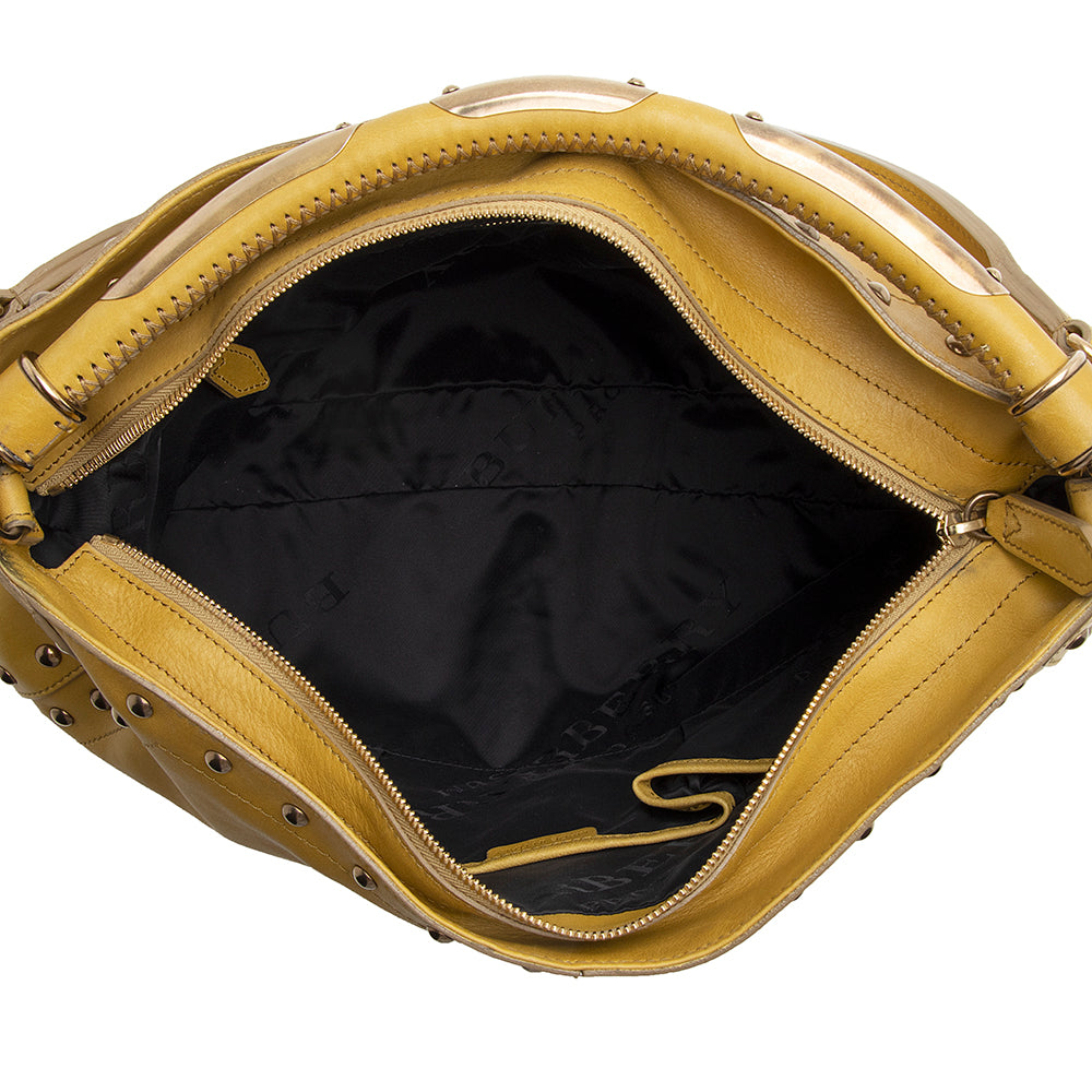 Burberry Prorsum Leather Studded Hobo (SHF-21913)