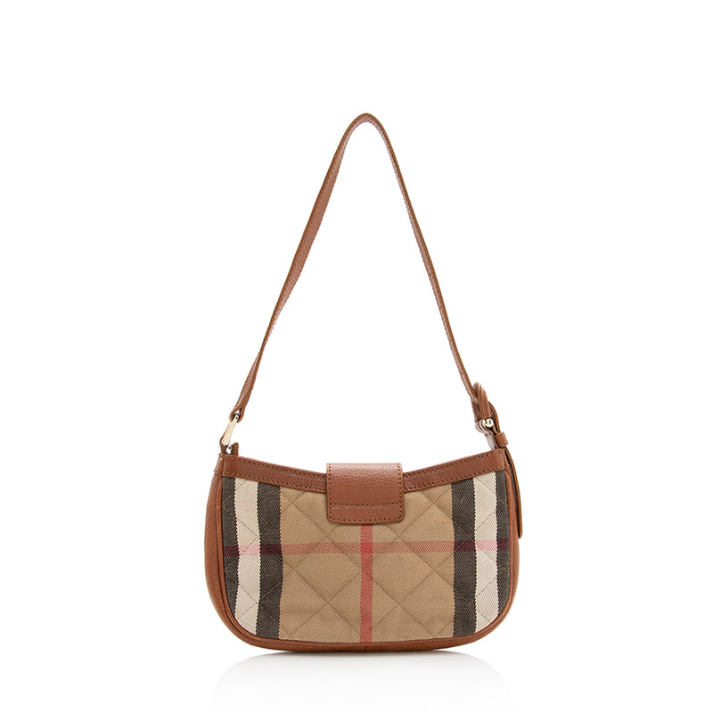 Burberry Quilted House Check Small Shoulder Bag (SHF-18994)
