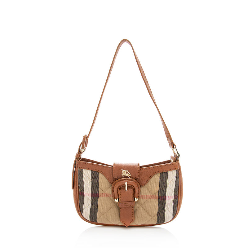 Burberry Quilted House Check Small Shoulder Bag (SHF-18994)