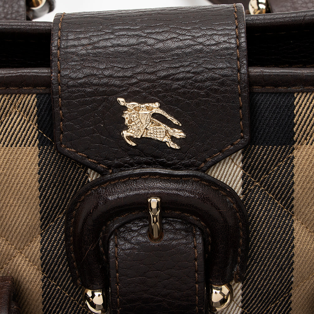 Burberry Quilted House Check Manor Tote - FINAL SALE (SHF-17164)