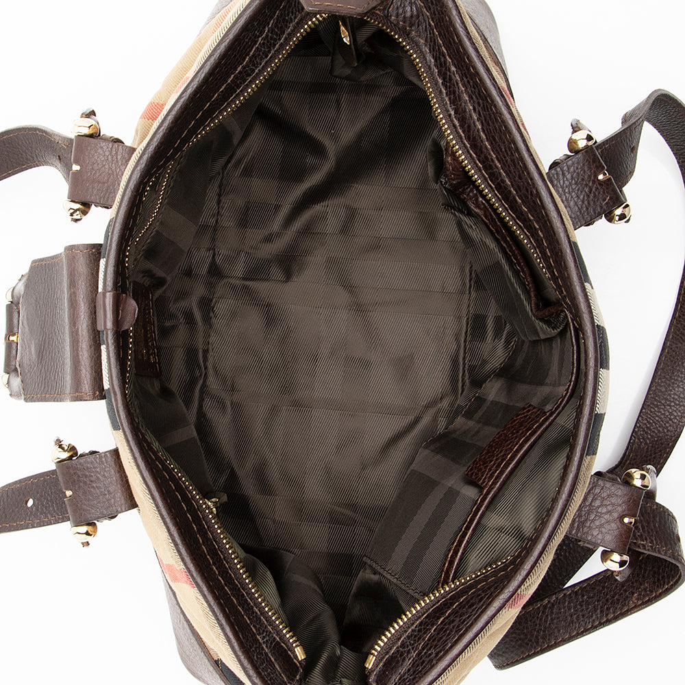 Burberry Quilted House Check Manor Tote - FINAL SALE (SHF-17164)