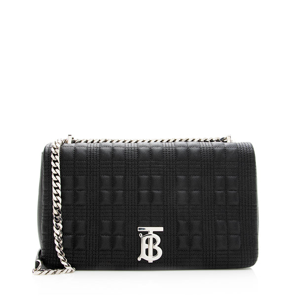 Burberry Quilted Leather TB Lola Chain Medium Shoulder Bag (SHF-19399)