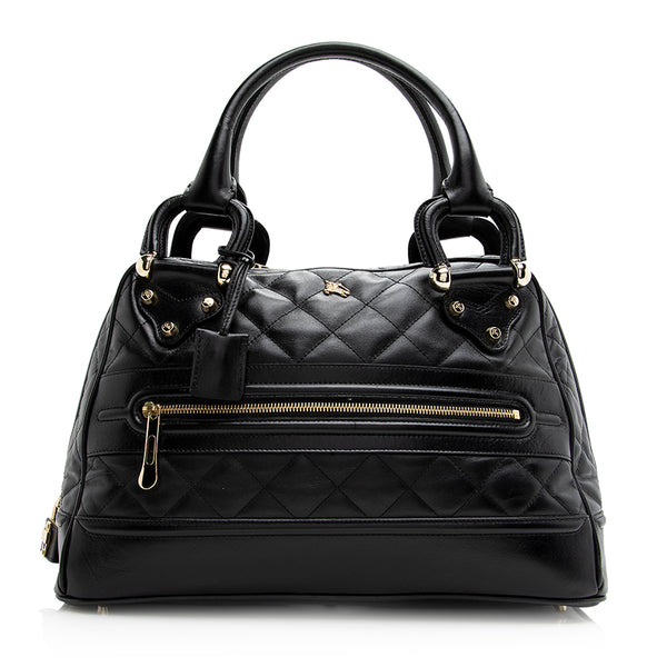 Burberry Quilted Leather Westbury Satchel (SHF-21477)