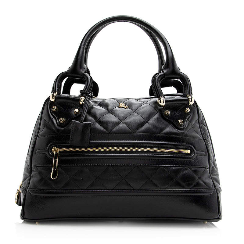 Burberry Quilted Leather Westbury Satchel (SHF-21477)