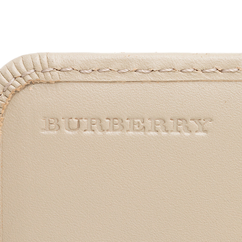 Burberry Smoked Check Continental Wallet (SHF-17591)