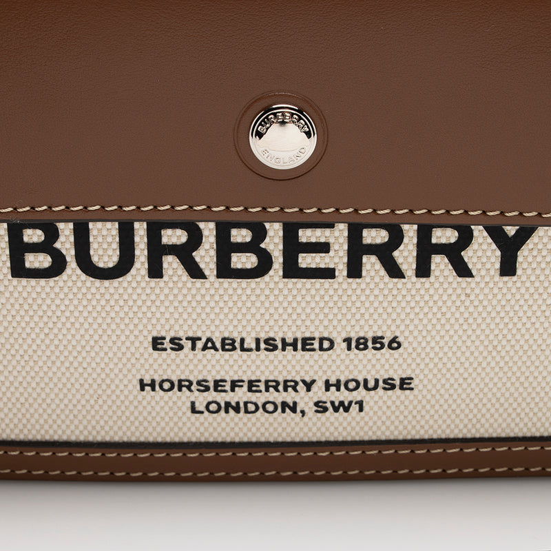 Burberry Smooth Calfskin Horseferry Print Title Mini Shoulder Bag (SHF-16316)