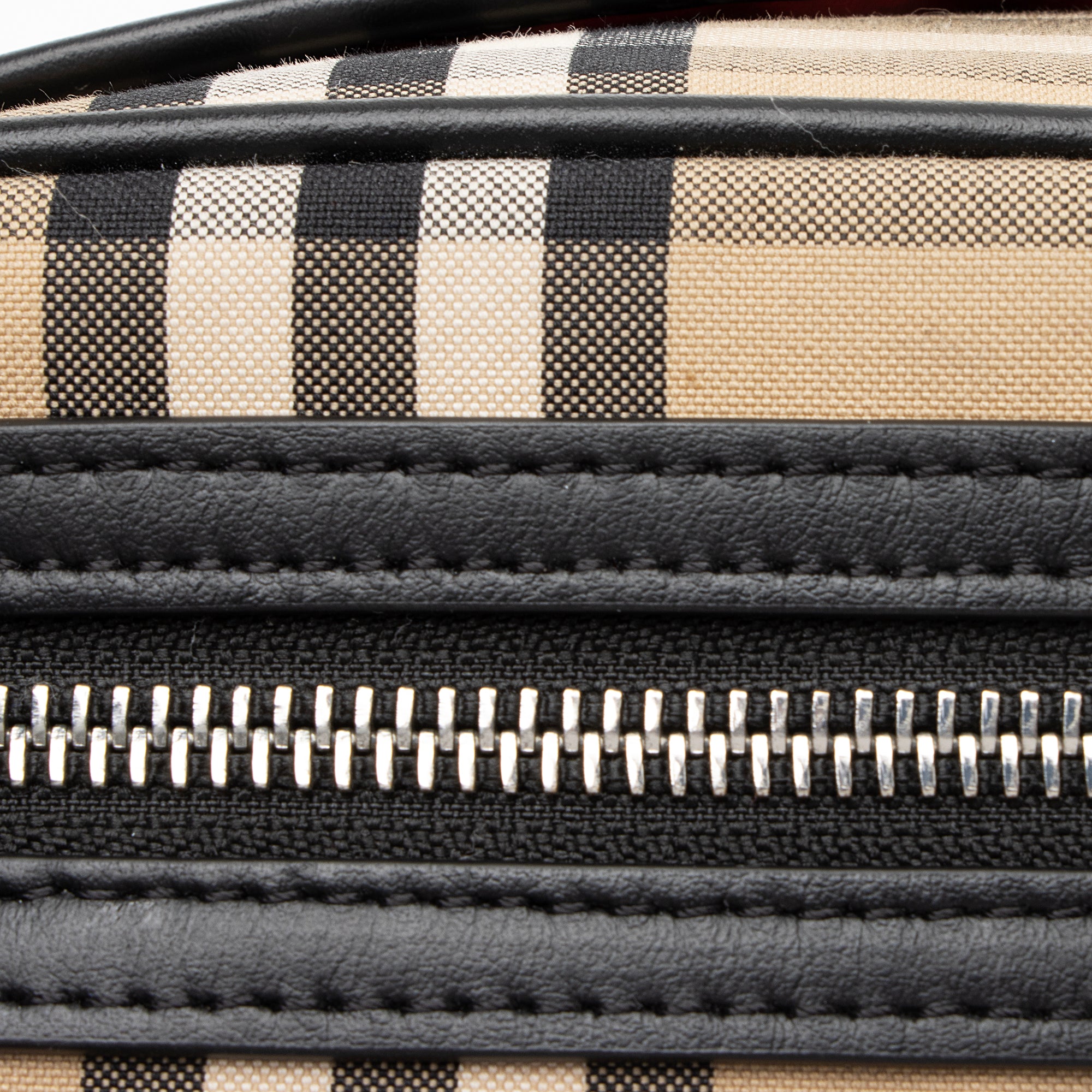 Burberry Vintage Canvas Check Leather Crossbody Bag (SHF-23042)