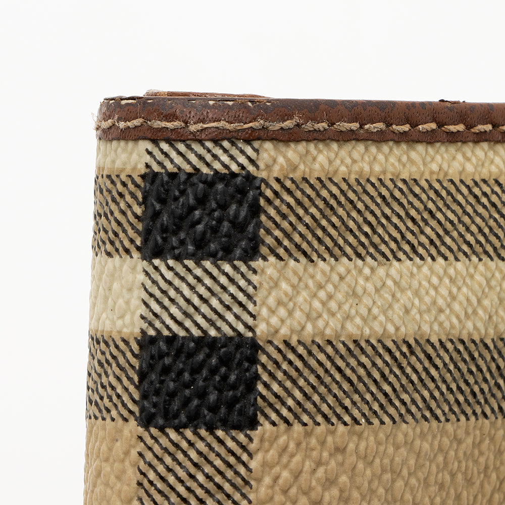 Burberry Vintage Haymarket French Wallet (SHF-18988)