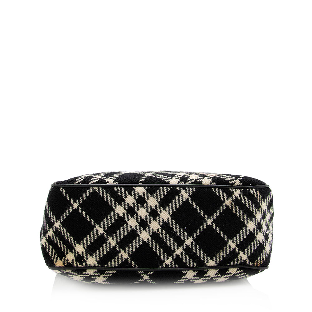 Burberry Wool Nova Check Shoulder Bag (SHF-20309)