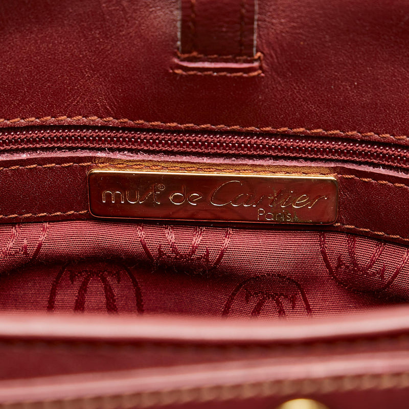 Cartier Must de Cartier Leather Crossbody Bag (SHG-27375)