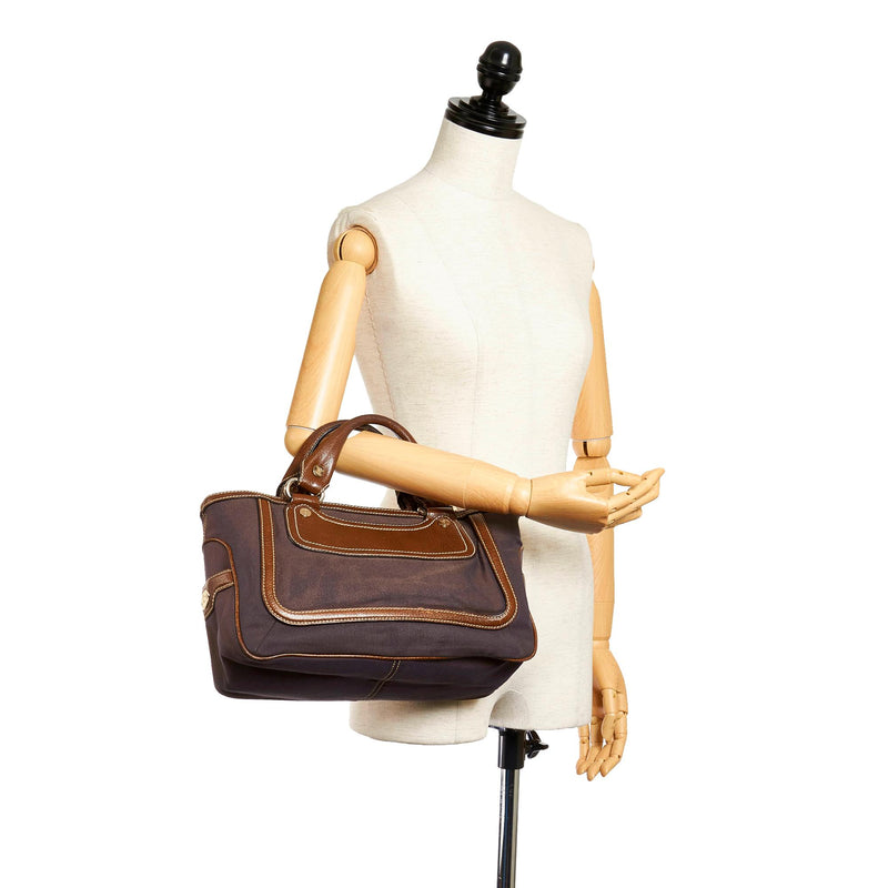 Celine Boogie Canvas Handbag (SHG-37783)