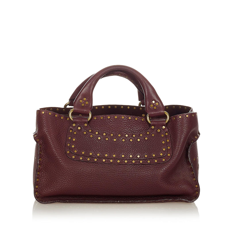 Celine Boogie Studded Leather Handbag (SHG-24083)