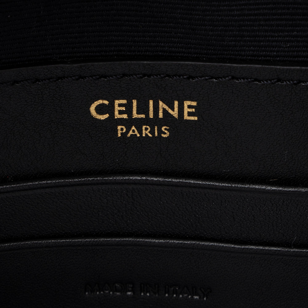 Celine Calfskin C Charm Small Camera Bag (SHF-15953)