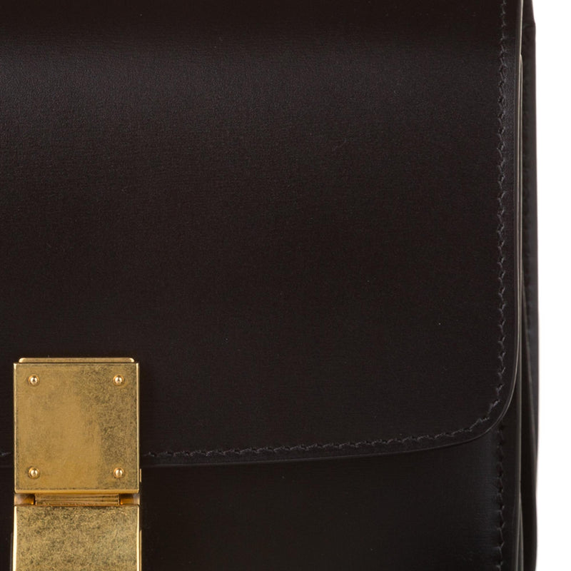 Celine Classic Box Small Leather Crossbody Bag (SHG-xZ7ige)