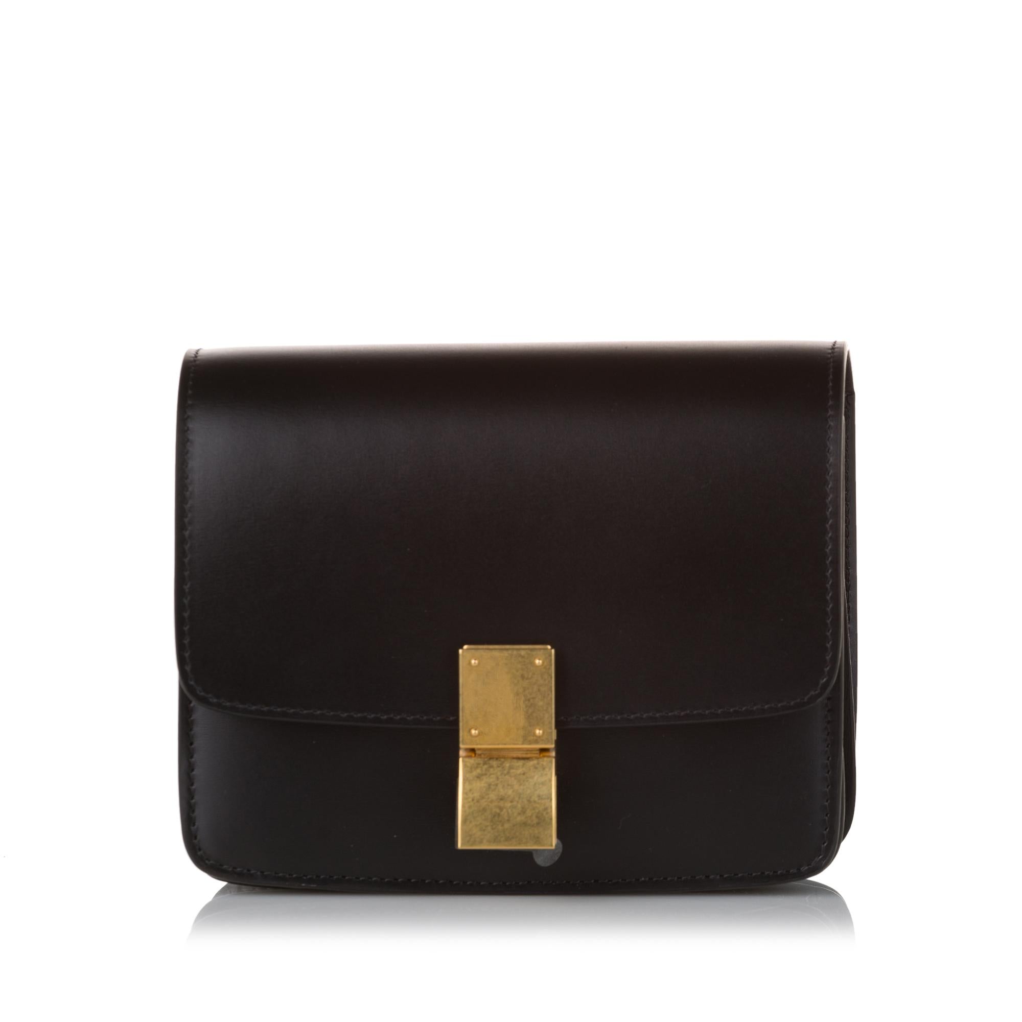 Celine Classic Box Small Leather Crossbody Bag (SHG-xZ7ige)