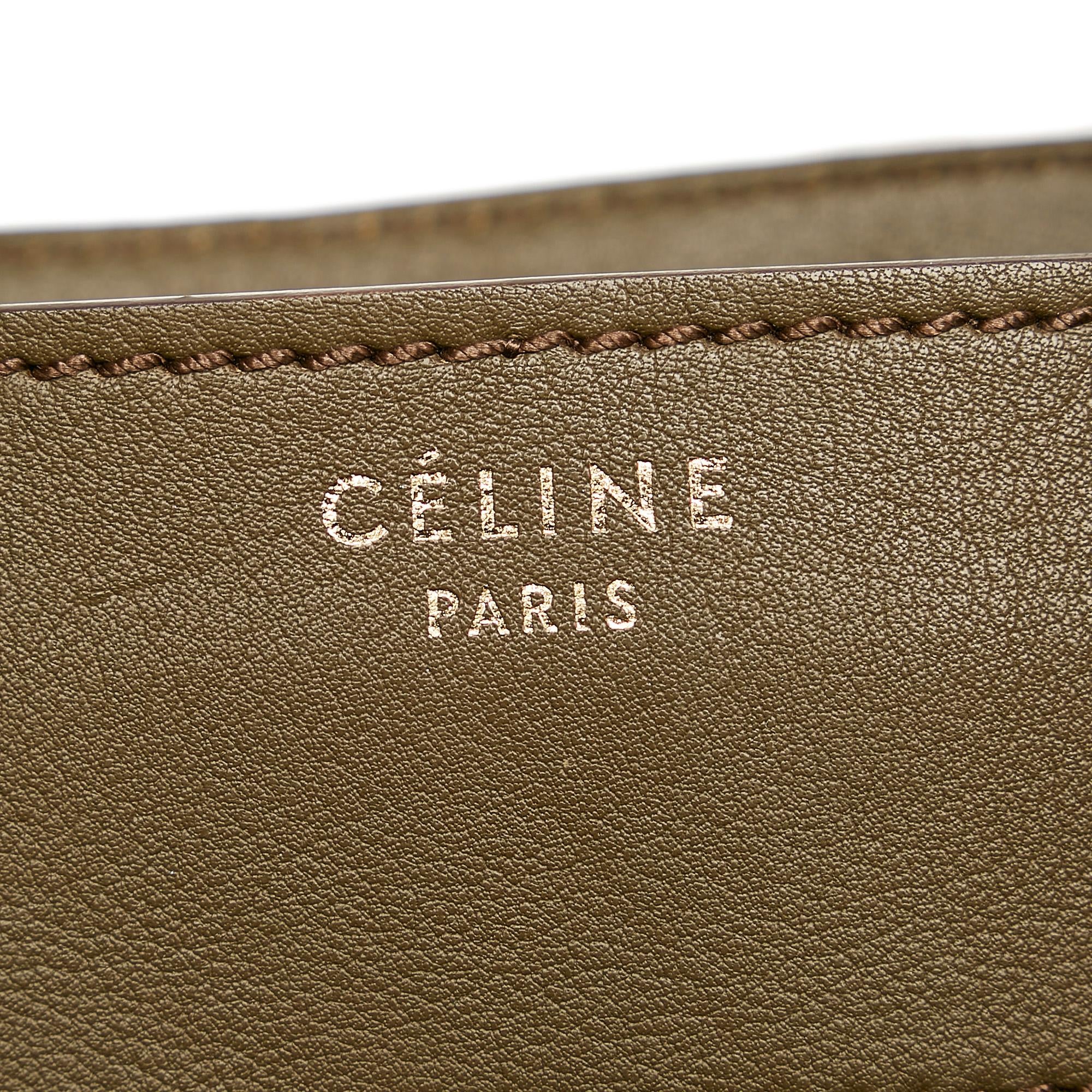 Celine Envelope Luggage Tote Leather Handbag (SHG-30073)