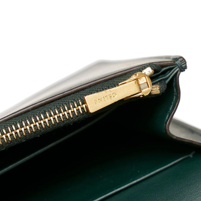 CELINE Triomphe Wallet on Chain TRIOMPHE in Shiny calfskin