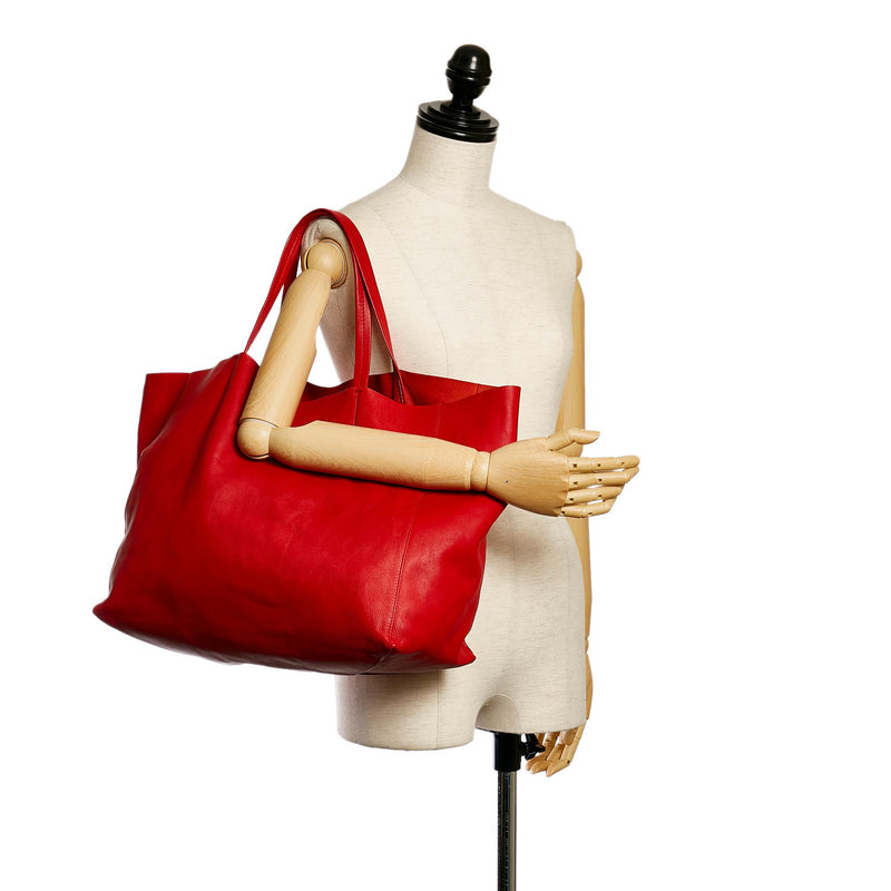 Celine Horizontal Cabas Leather Tote Bag (SHG-31163)