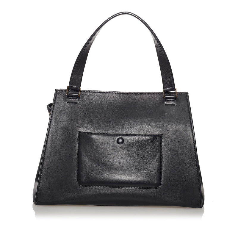 Celine Large Edge Leather Shoulder Bag (SHG-37636)