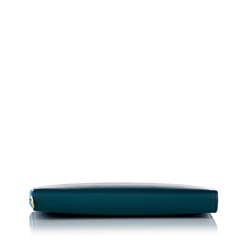 Celine Large Zipped Multifunction Bicolor Leather Wallet (SHG-ubPog5)